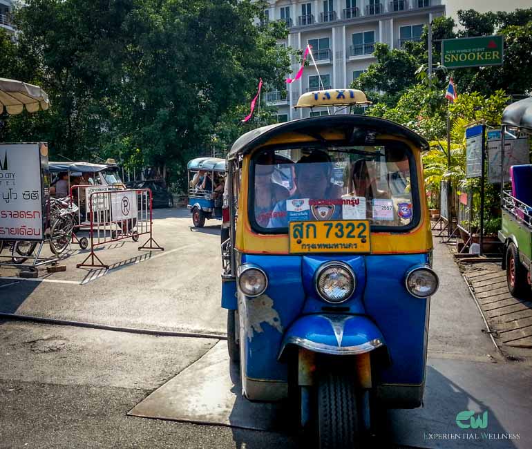 Our guests enjoyed traveling on Tuktuk with our Experience Bangkok tour